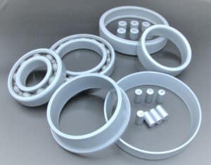 armoloy thin dense chrome plated bearing parts done by the electrolytic plating process