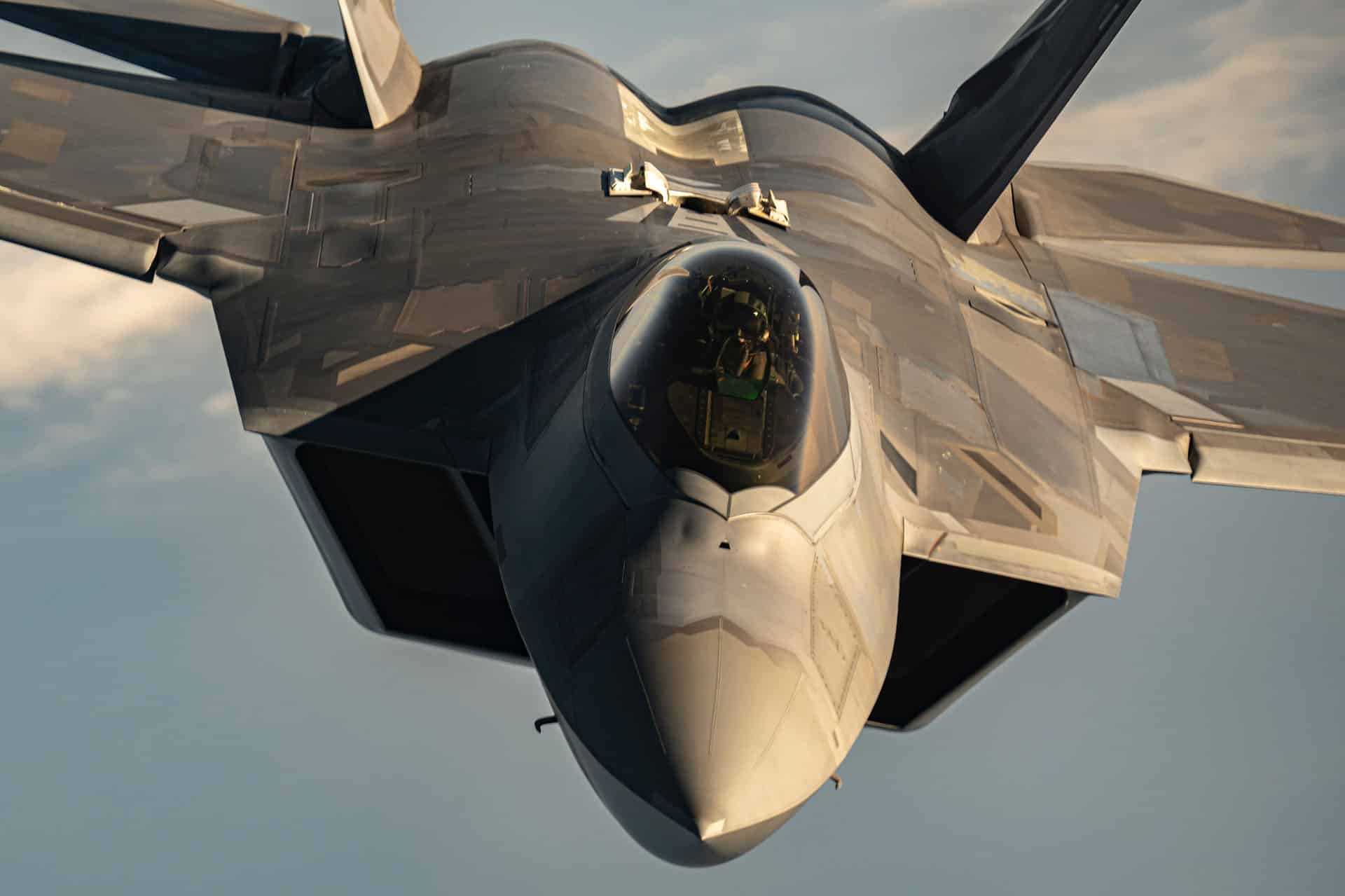 Image of stealth plane with defense coatings for performance in extreme operating conditions.