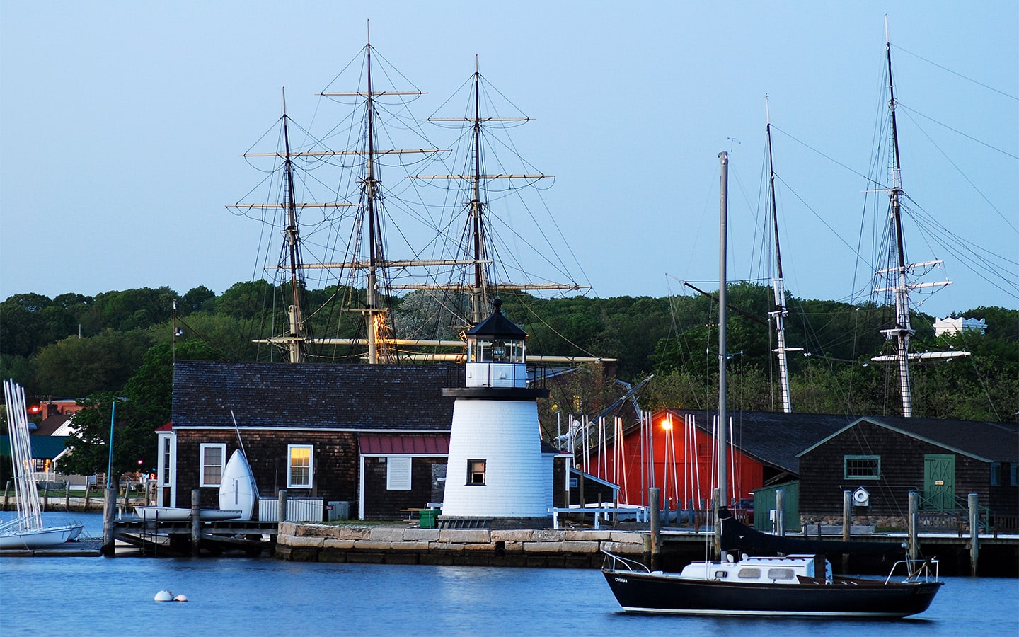 Mystic harbor south of Armoloy Connecticut