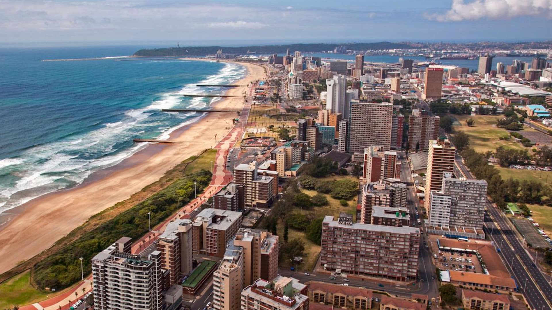 skyline view of Durban South Africa where Armoloy South Africa is located