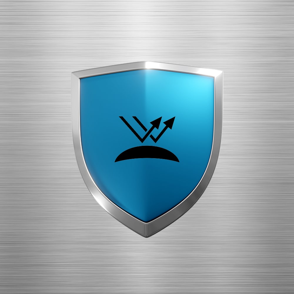 chemical resistance shield and symbol for metal surface protection