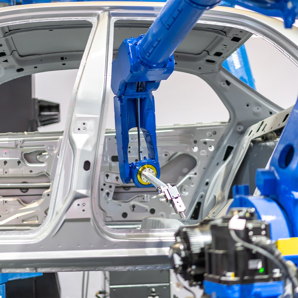automated robot with AMS 2460 compliant components for automotive assembly line
