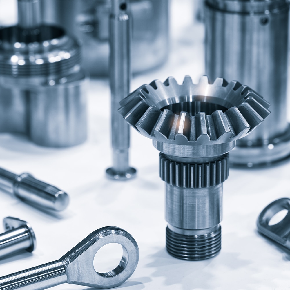 various machined components that require AMS 2406 hard chrome plating standard for operation