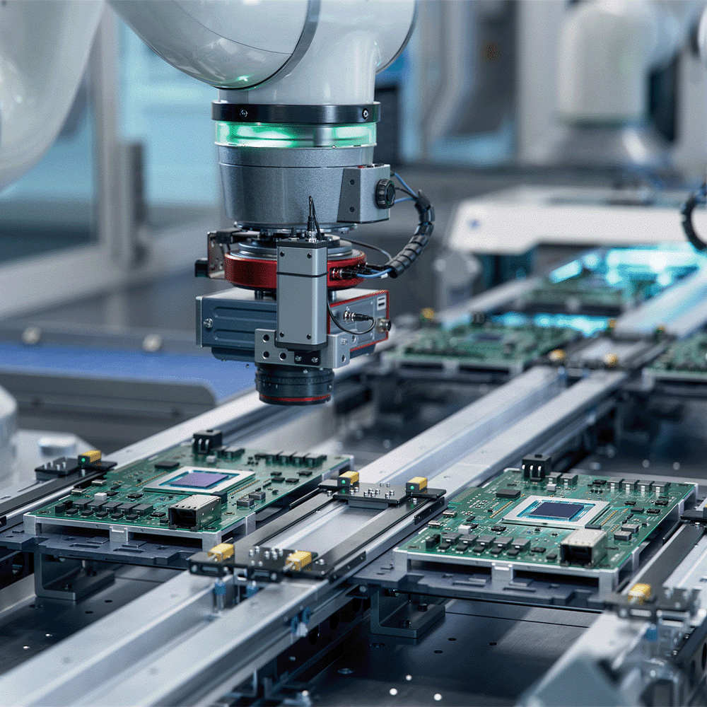 Automation robot building circuit boards