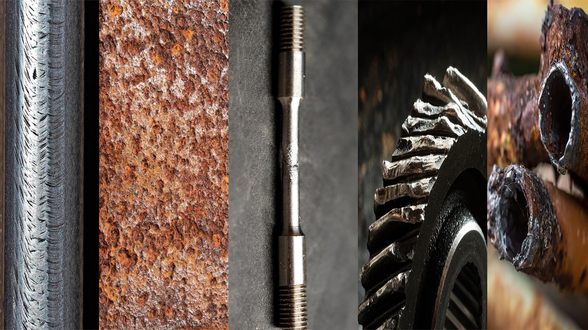 types of metal failure modes shown in a collage