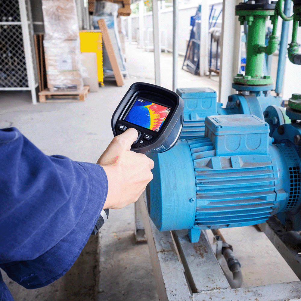 pyrometry testing conducted on thermal pump per ams 2750h