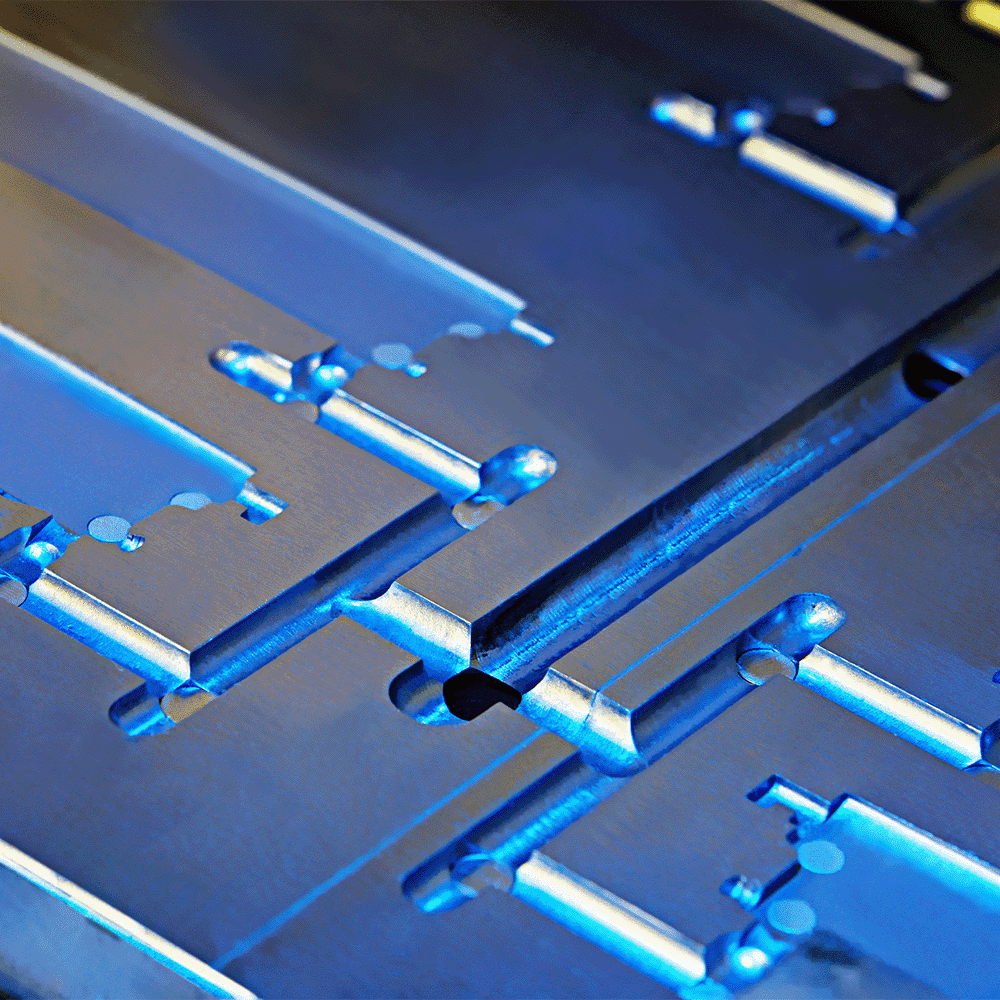 close up of injection mold plated by Armoloy Connecticut