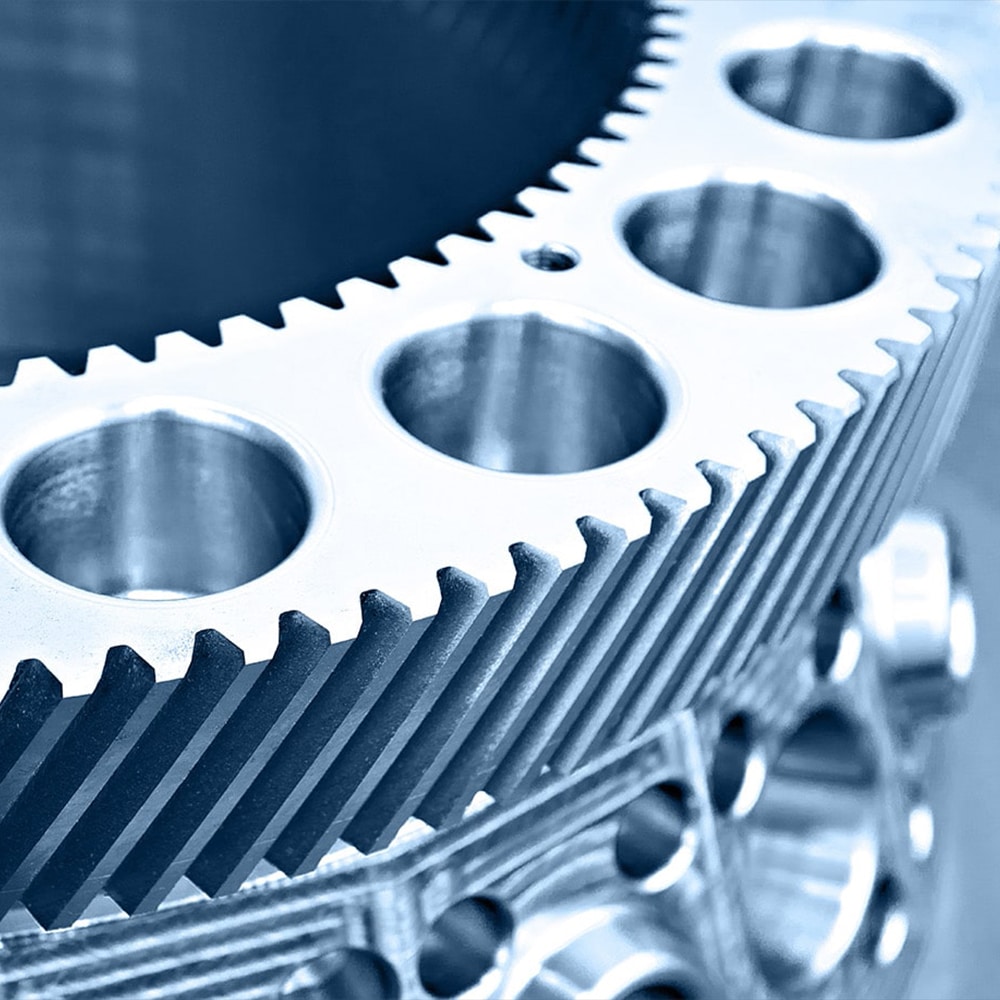 close up of crossed roller bearing part