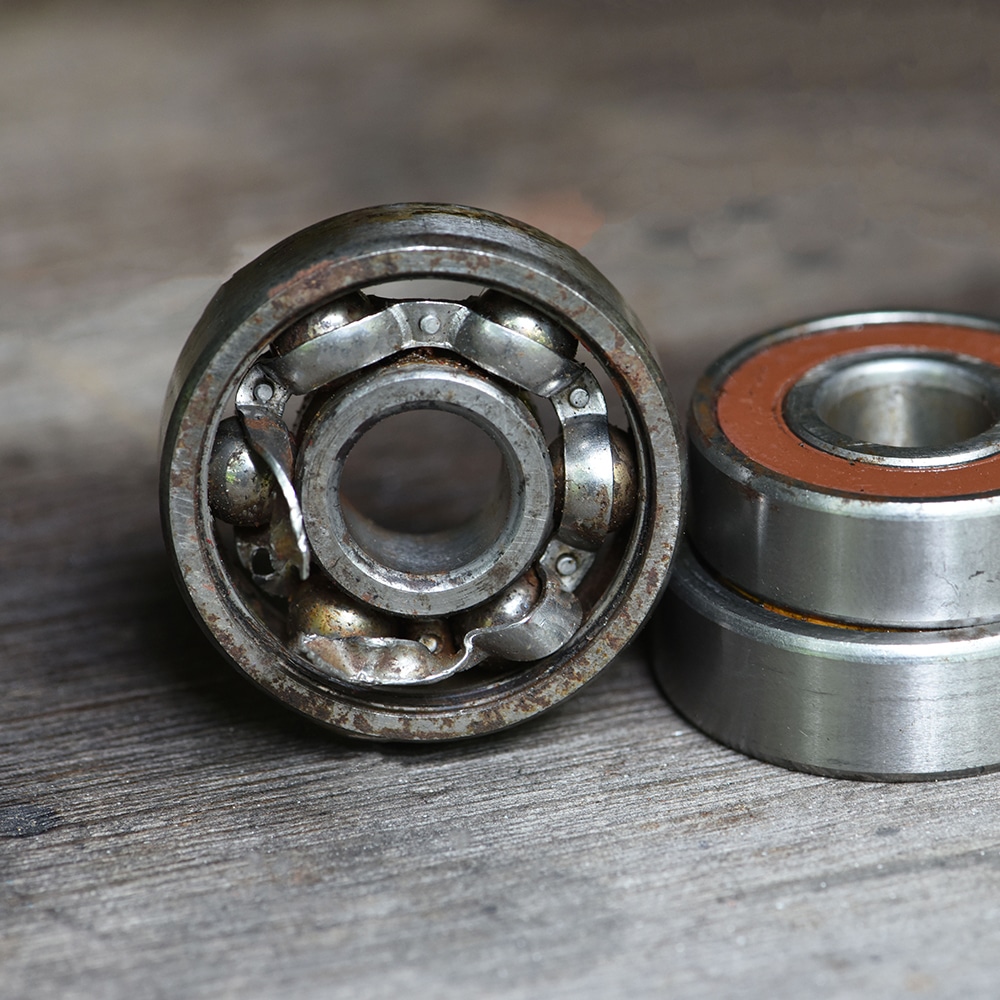 corrosion seen on roller bearings
