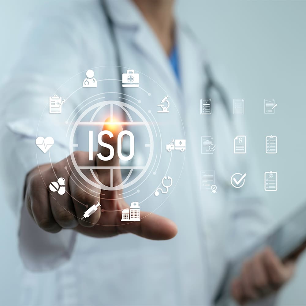 ISO 13485 visual with doctor in background