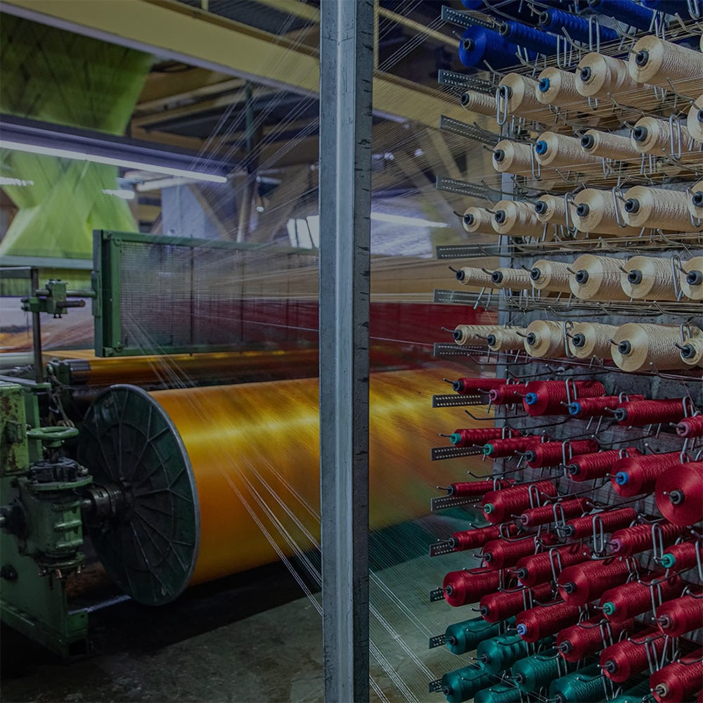 textile machinery rolling yarns